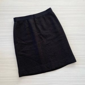 Kate Spade Skirt the Rules Black Tweed Pencil Skirt